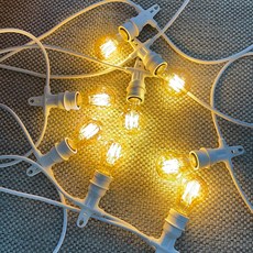 스트링월드 스트링라이트 전등선 10소켓 10m + 벌브 10W 10p, 화이트(전등선), 전구색(전구) 홈인테리어/조명/스탠드 반품 최저가 76,830원