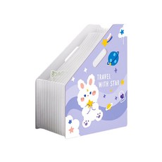 레빗레빗 아코디언파일 13칸 세로 A4, 퍼플, 1개 문구/오피스/사무용품 전문관 반품 최저가 4,280원