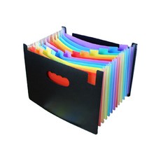 레인보우 아코디언파일 13칸 A4, 블랙 무지개, 1개 문구/오피스/사무용품 전문관 반품 최저가 8,700원