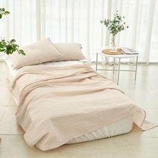 심플럭스 썸머워싱 시어서커 홑이불, 핑크베이지 홈인테리어/침구 반품 최저가 11,280원