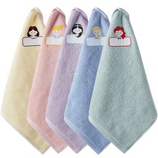 프롬코튼 30수 순면 공주프린팅 고리 핸드타월, 5개, 랜덤발송 홈인테리어/수건/타월 반품 최저가 11,170원