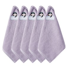 프롬코튼 30수 순면 공주프린팅 고리수건, 5개, 퍼플 자스민공주 홈인테리어/수건/타월 반품 최저가 12,330원