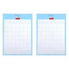 피너츠 스누피 메모패드 B5, 2개, 목표달력 문구/오피스/학용품/수업준비 반품 최저가 4,740원