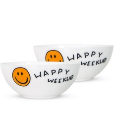 루미낙 스마일 면기세트, 화이트, 2개 주방용품/그릇/홈세트 반품 최저가 8,730원