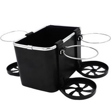 크로니클 콘솔박스 컵홀더 겸 멀티 수납함 3구, 블랙, 컨텐츠 참조 자동차용품/인테리어 반품 최저가 7,010원