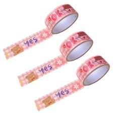 마켓A 팬시 프린팅 종이 마스킹 테이프 1.5cm x 3m, 예스, 3개 문구/오피스/학용품/수업준비 반품 최저가 7,980원