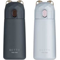 푸코 베티 미니 원터치 보온병 2p + 세척솔 세트, Black, Light Blue, 270ml 주방용품/보온/보냉용품 반품 최저가 19,590원