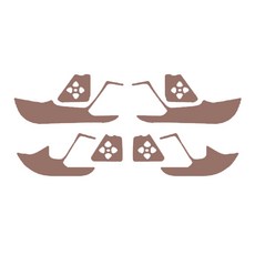 차덕후 자동차 스크레치 방지 도어커버 4p 세트, 기아, 브라운, 기아 EV6 롱레인지 2021년~8월, 기아 자동차용품/인테리어 반품 최저가 11,570원