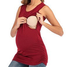 스타 엉덩이 덮는 라운드넥 수유 민소매 출산/유아동/임부/태교용품 반품 최저가 1,770원