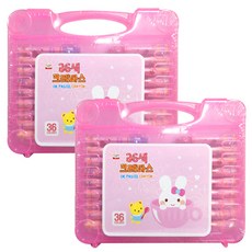 영아트 크레파스 여아용 2p, 36색, 1개 문구/오피스/미술/화방용품 반품 최저가 4,290원