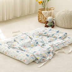 메리투투 유아용 쥬라기 인견매쉬 낮잠이불 세트 분리형, 화이트 출산/유아동/유아동침구 반품 최저가 55,480원