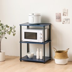 가구레시피 데일리 플라스틱 진열장, 다크블루, 3단 홈인테리어/선반/정리대 반품 최저가 21,670원