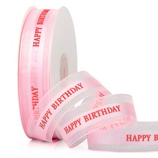 길그리 생일 축하 선물 케이크 포장 오간자 리본 2.5cm, 03 핑크, 45m, 1세트 문구/오피스/데코/포장용품 반품 최저가 6,930원