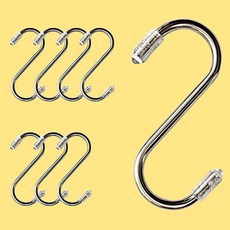 리빙홈디테일 스테인레스 S자 고리 캡형 7cm, 8개 생활용품/옷걸이 반품 최저가 2,240원