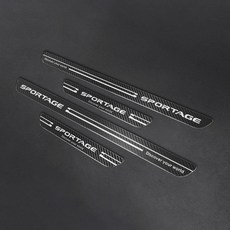 3D 인테리어 몰딩 도어스커프 1열 2p + 2열 2p 세트, 기아, 기아 스포티지 NQ5 2022년형, 카본 메탈 자동차용품/인테리어 반품 최저가 51,300원