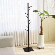 트리스토어 사각 원목 스탠드 옷걸이, 블랙 홈인테리어/싱글하우스 반품 최저가 27,450원