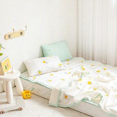 쉬즈홈 국내제조 인견 유아 여름이불 + 베개커버 + 베개솜 세트, 문라이크 옐로우 출산/유아동/유아동침구 반품 최저가 22,420원