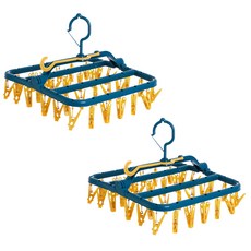 솔룸 빨래 집게 회전 건조대 32p 옐로우 블루, 2개 홈인테리어/청소/세탁용품 반품 최저가 8,680원