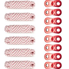 벅703 2구 땅콩형 알루미늄 스토퍼 8p + 스트링 6p 세트, 혼합색상 스포츠/레저/캠핑전문관 반품 최저가 6,220원