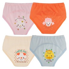 아가짱 캐릭터 배변훈련팬티 4종 세트, A(분홍색, 주황색, 노란색, 하늘색), 1세트 출산/유아동/위생/건강/세제 반품 최저가 13,640원