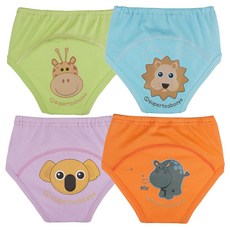 아가짱 유아용 동물친구 배변훈련팬티 4종 세트, A, 1세트 생활용품/배변훈련팬티 반품 최저가 7,360원