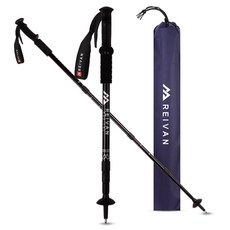 라이반 레디컬 일자형 두랄루민 4단 등산스틱, 블랙, 2개 스포츠_레저/등산/아웃도어 반품 최저가 19,190원