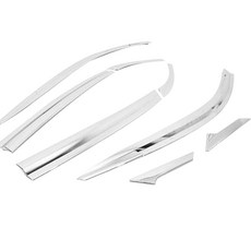 오토크로바 크롬 도어바이저 6p + a필러 2p 세트 E077, 현대 코나 2017년형~, 현대 자동차용품/익스테리어 반품 최저가 19,220원