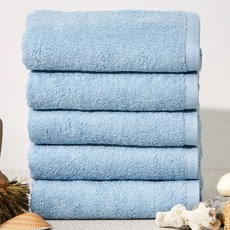 소프트터치 글로리 호텔수건 150g 40수 코마사, 스카이, 5개 홈인테리어/수건/타월 반품 최저가 16,650원