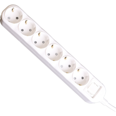 메인 스위치 멀티탭 6구, 2m, 혼합색상, 1개 홈인테리어/생활전기용품 반품 최저가 14,460원