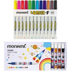 모나미 유성매직 + 네임펜 12p 세트, 혼합색상, 1세트 문구/오피스/필기류 반품 최저가 8,210원