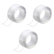 블루카이 원형 실리콘 양면 테이프 1mm x 2cm x 3m, 3개, 투명 문구/오피스/사무용품 전문관 반품 최저가 5,610원