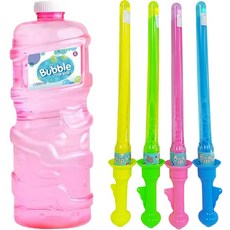 아가플러스 대왕스틱 비눗방울놀이 4p + 비눗방울 리필 1000ml 세트, 랜덤발송, 1세트 완구/취미/스포츠/야외완구 반품 최저가 4,380원