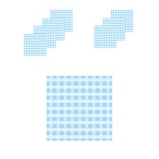 솔룸 체크 모양 포스트잇 50p, 블루체크, 8개 문구/오피스/학용품/수업준비 반품 최저가 4,280원