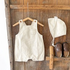 스타도어 아동용 멜빵롬퍼 모자 세트 출산/유아동/유아동패션 반품 최저가 15,120원