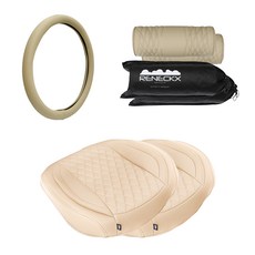 대한오토모빌 자동차 보호 시트 커버 2p + 차량용 메모리폼 목쿠션 2p +패키지 2p + 핸들커버 세트, 자세교정, 1세트, 베이지 자동차용품/인테리어 반품 최저가 49,970원