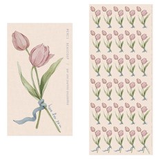 포유 튤립 스티커, 혼합색상, 100개 문구/오피스/데코/포장용품 반품 최저가 14,000원