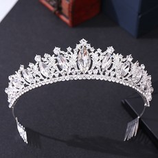 루나글램 셀프웨딩 리프 베리 크리스탈 크라운 H1307 WDG204, 실버화이트, 1개 문구/오피스/파티/이벤트 반품 최저가 13,530원