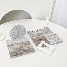 주얼리 키링 화장대 정리 스톤 트레이 오브제 9종 세트 STONE-9GR, 믹스 그레이 홈인테리어/선반/장식장 반품 최저가 51,340원