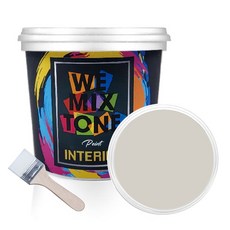 WEMIXTONE INTERIOR 수성 페인트 1L + 붓, WMT0195P01 + 랜덤 발송, 1세트 홈인테리어/공구/철물/DIY 반품 최저가 11,540원