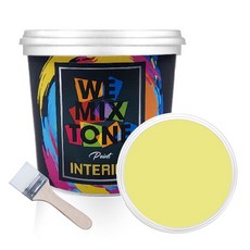 WEMIXTONE INTERIOR 수성 페인트 1L + 붓, WMT0475P01 + 랜덤 발송, 1세트 홈인테리어/공구/철물/DIY 반품 최저가 11,540원