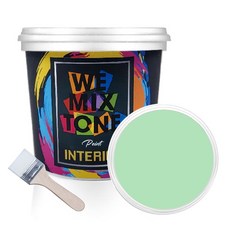 WEMIXTONE INTERIOR 수성 페인트 1L + 붓, WMT0445P01 + 랜덤 발송, 1세트 홈인테리어/공구/철물/DIY 반품 최저가 11,790원
