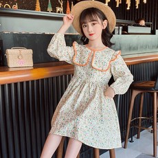 오렌지다몸 여아용 카라줄 긴팔 꽃 원피스 출산/유아동/유아동패션 반품 최저가 8,980원