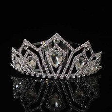 아름답고 심플한 크리스탈형 셀프웨딩 티아라 asd026, 실버화이트, 1개 문구/오피스/파티/이벤트 반품 최저가 7,700원