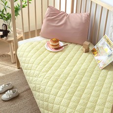 쁘리엘르 허니팝 시어서커 유아 누비 방수패드, 레몬옐로우, 1개 생활용품/기저귀매트 반품 최저가 9,900원