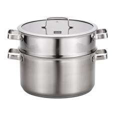 키친플라워 프리미엄 스텐 찜냄비, 26cm, 1개 주방용품/찜솥/들통 반품 최저가 49,410원