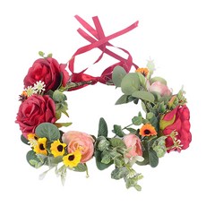 민성컴퍼니 슈퍼 티니 플라워 헤어 화관, 레드, 1개 문구/오피스/파티/이벤트 반품 최저가 19,600원