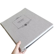 더베스트 포토 앨범 32 x 28.5 cm, 600매, 라이트그레이 문구/오피스/앨범 반품 최저가 17,410원