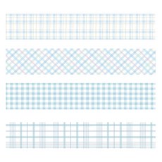 마켓A 플레이드 종이 마스킹테이프 2cm x 2m 4종 세트, TYPE2, 1세트 문구/오피스/학용품/수업준비 반품 최저가 3,530원