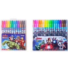 어벤져스 사인펜 18색 + 12색 세트, 랜덤발송, 1세트 문구/오피스/필기류 반품 최저가 3,720원