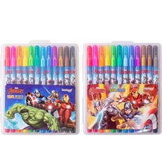 금홍팬시 어벤져스 12색 사인펜 세트, 랜덤 발송, 2개 문구/오피스/필기류 반품 최저가 7,740원